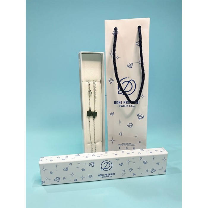 Coppia bracciali Puzzle divisibile in argento 925 personalizzabile San Valentino