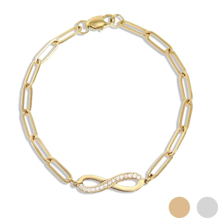Bracciale donna catena con infinito