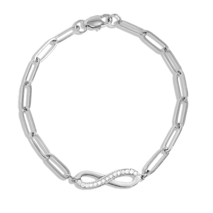 Bracciale donna catena con infinito