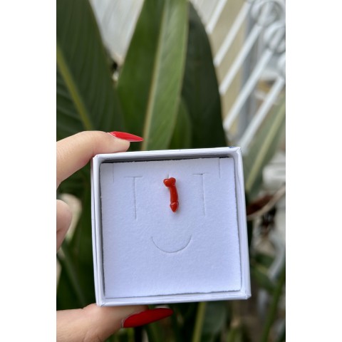 Fallo in corallo naturale lavorato a mano