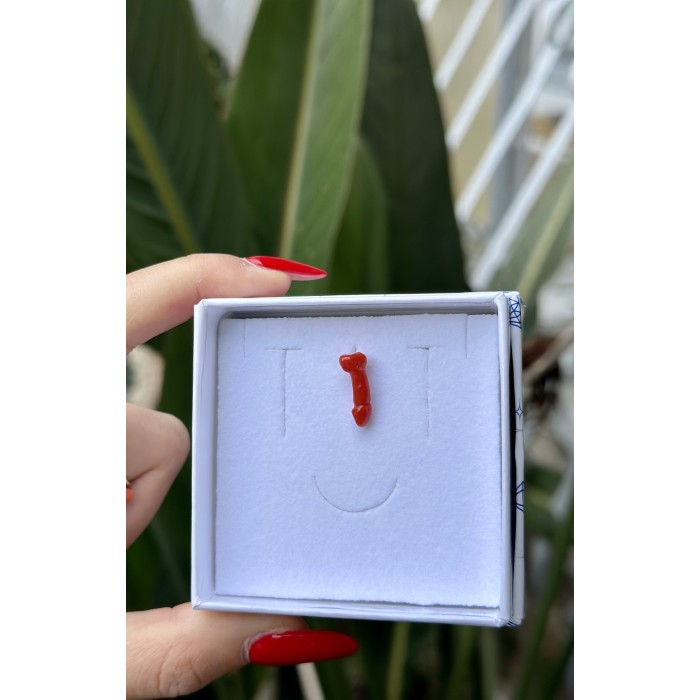 Fallo in corallo naturale lavorato a mano