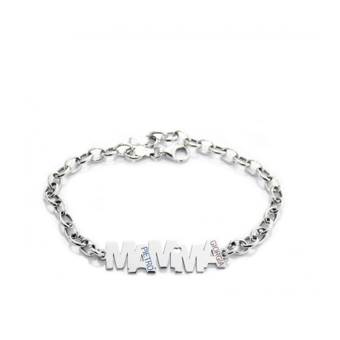 Bracciale in Argento con Incisione Mamma | Donipreziosi.com