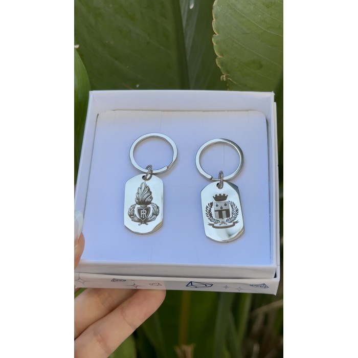 Portachiavi in acciaio personalizzabile