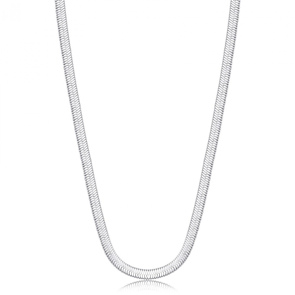 Collana Choker Snake in Acciaio Placcato Oro