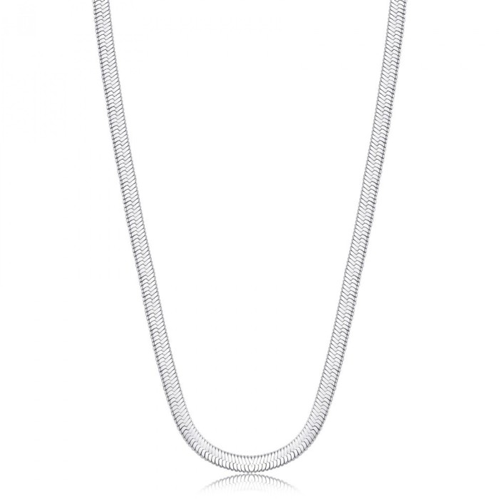 Collana Choker Snake in Acciaio Placcato Oro