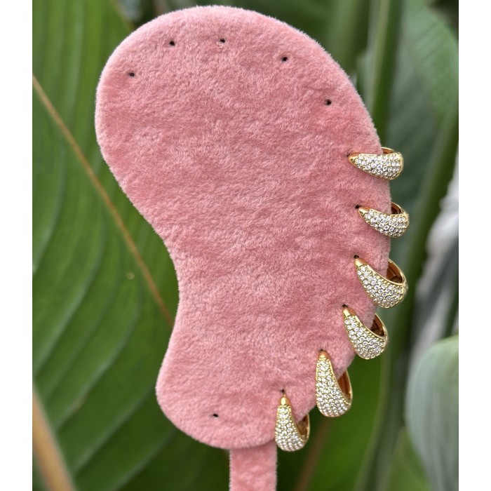 Set Orecchini goccia pavè