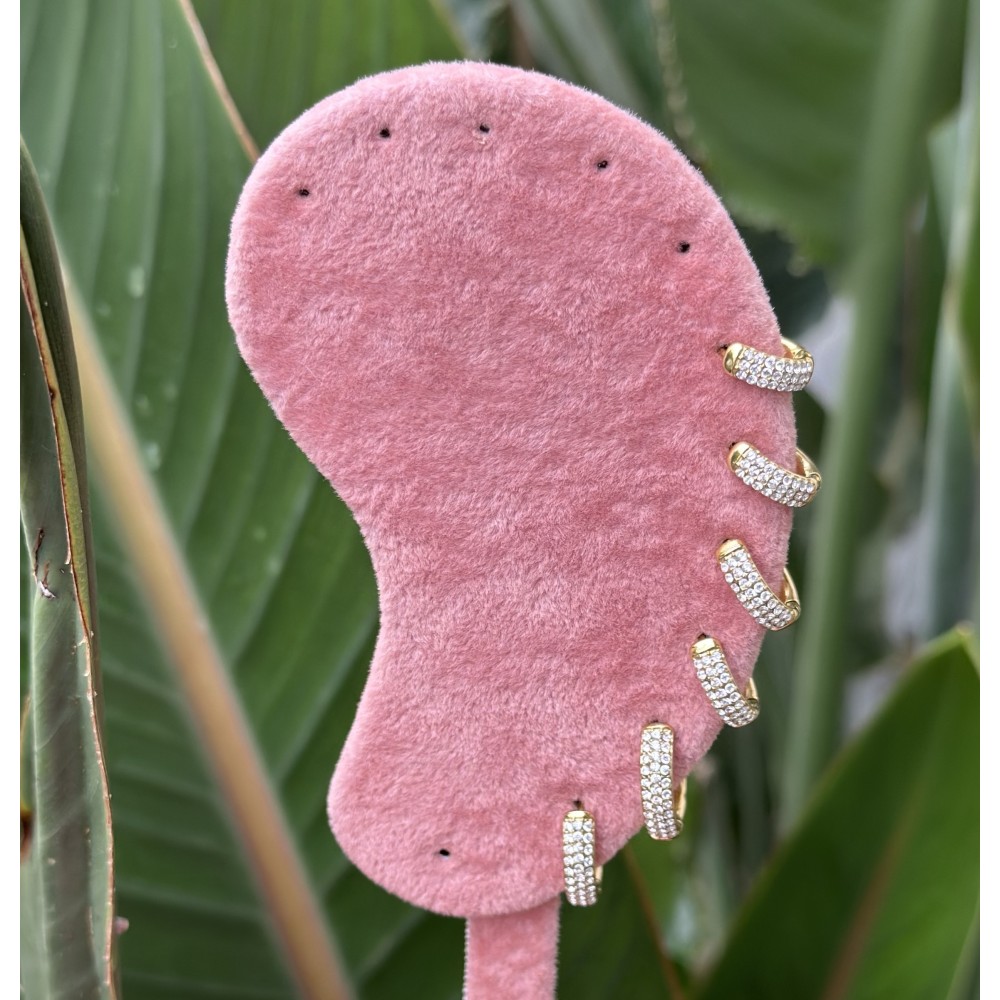 Set Orecchini cerchio pavè