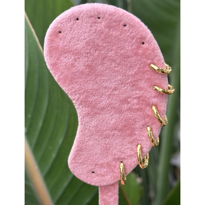 Set Orecchini cerchio effetto martellato