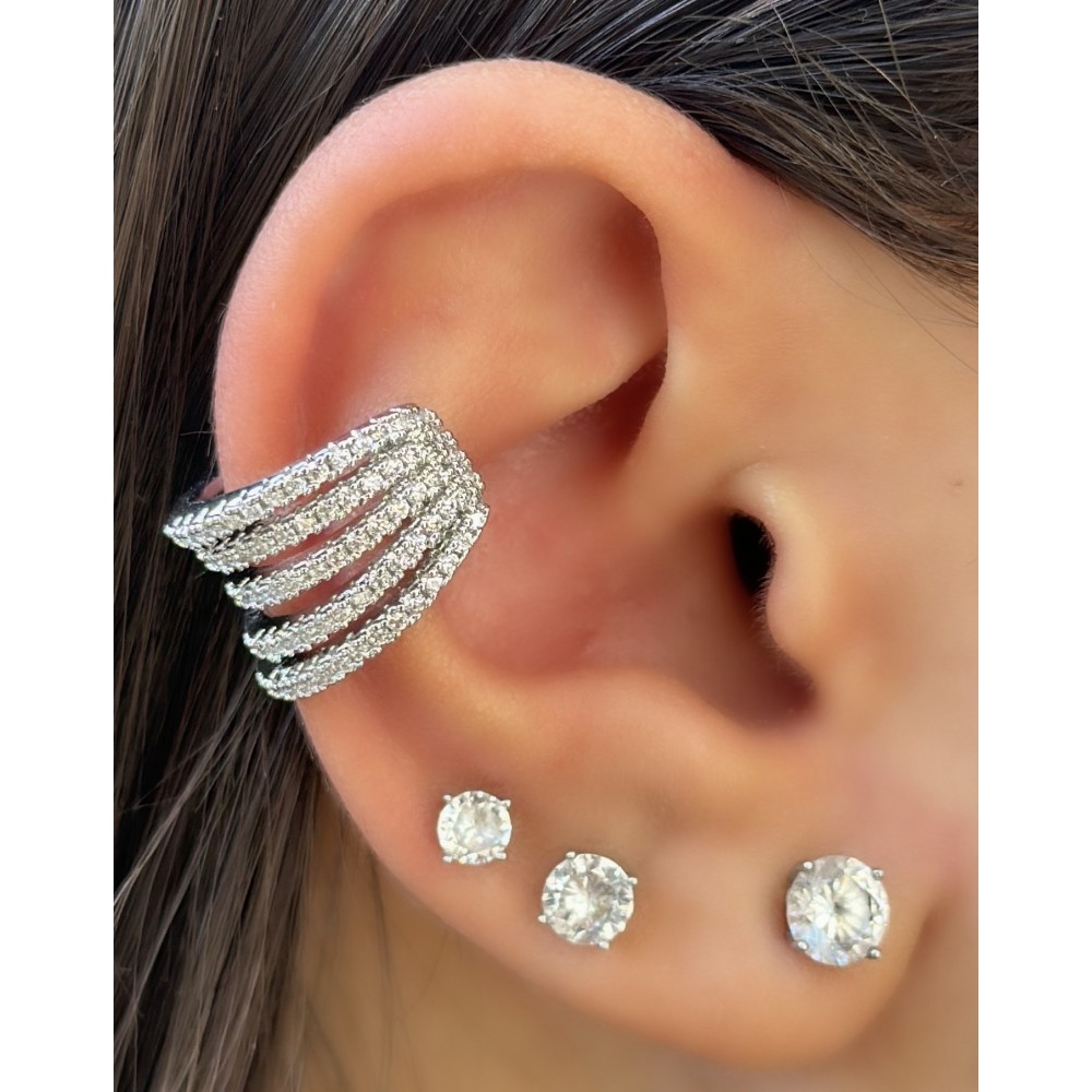 Orecchino Ear Cuff pavè
