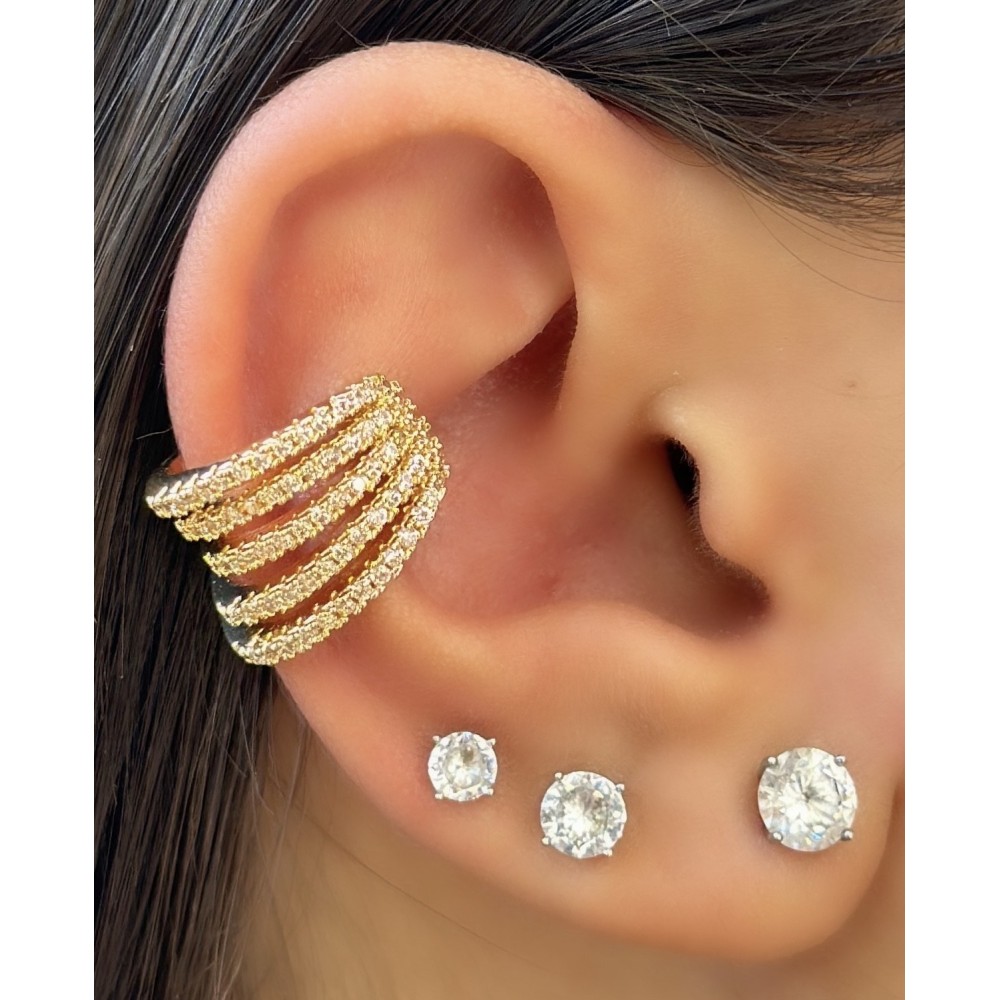 Orecchino Ear Cuff pavè