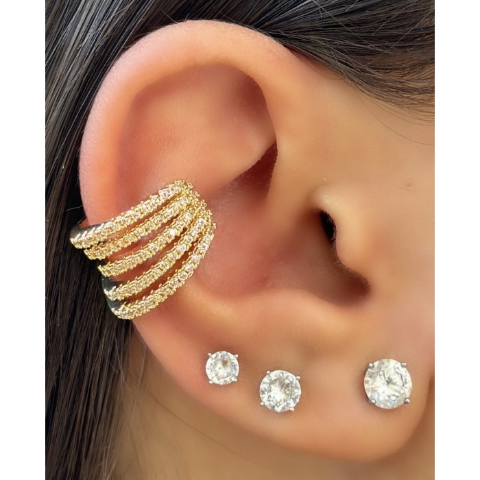 Orecchino Ear Cuff pavè