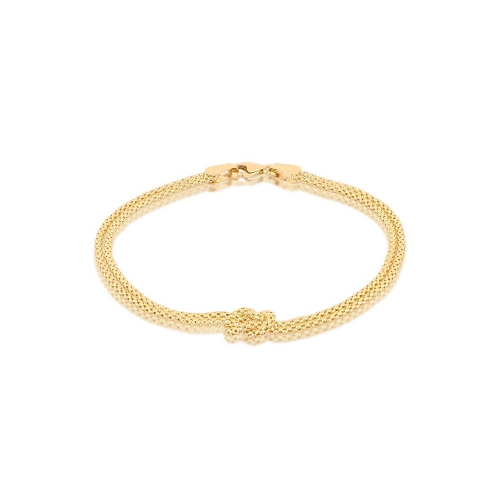 Bracciale nodo in oro giallo 18 carati