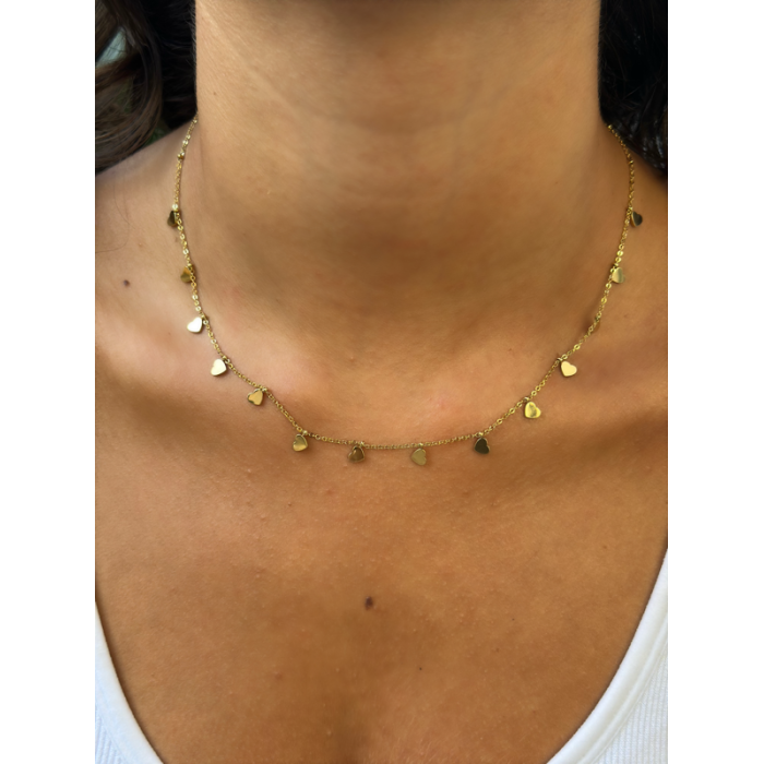 Collana Cuori In Filo