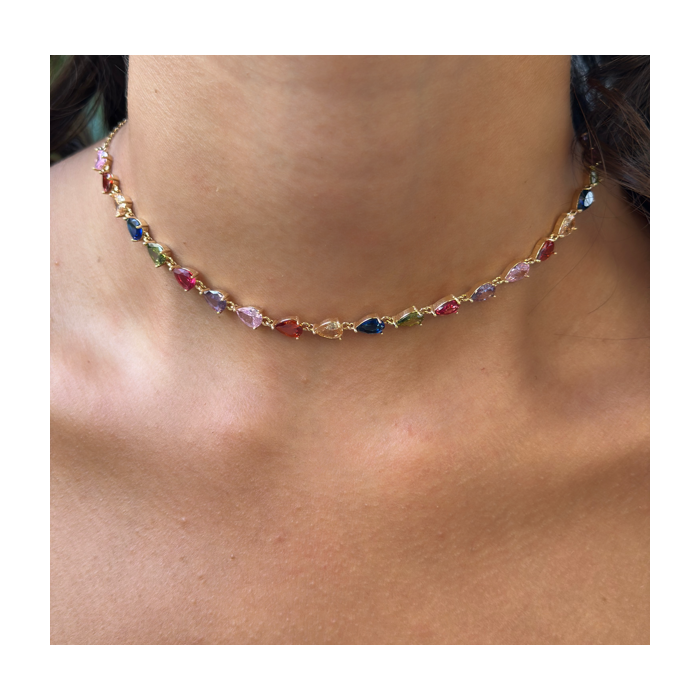 Collana Aurora multicolor