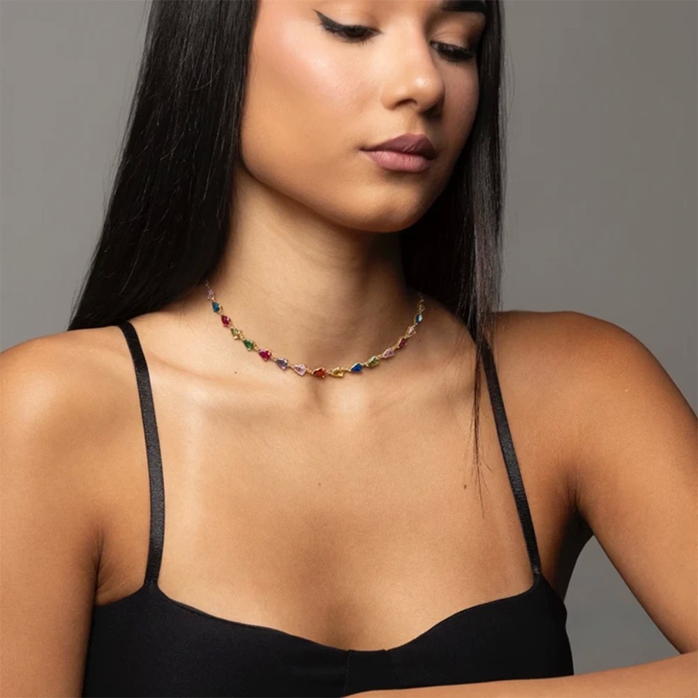 Collana Aurora multicolor