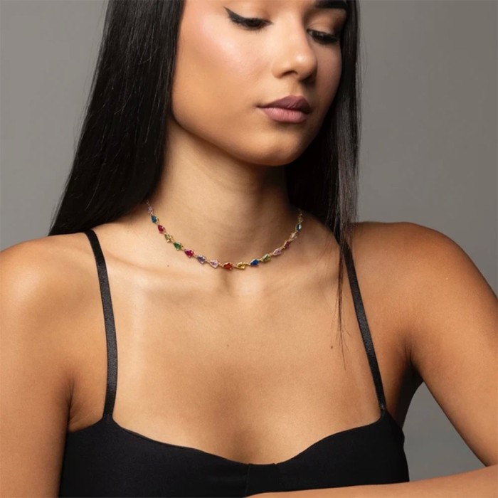 Collana Aurora multicolor