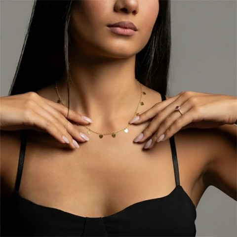 Collana Cuori In Filo