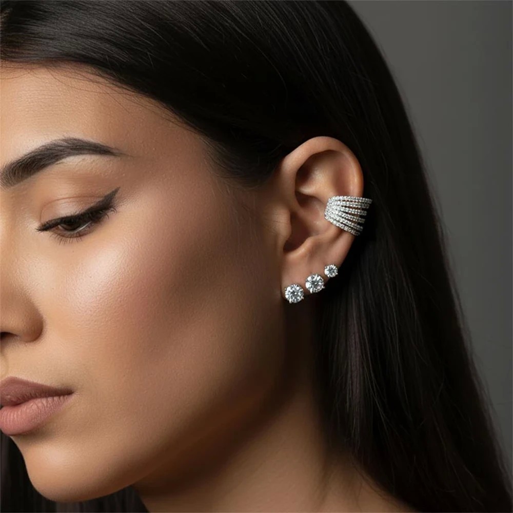 Orecchino Ear Cuff pavè