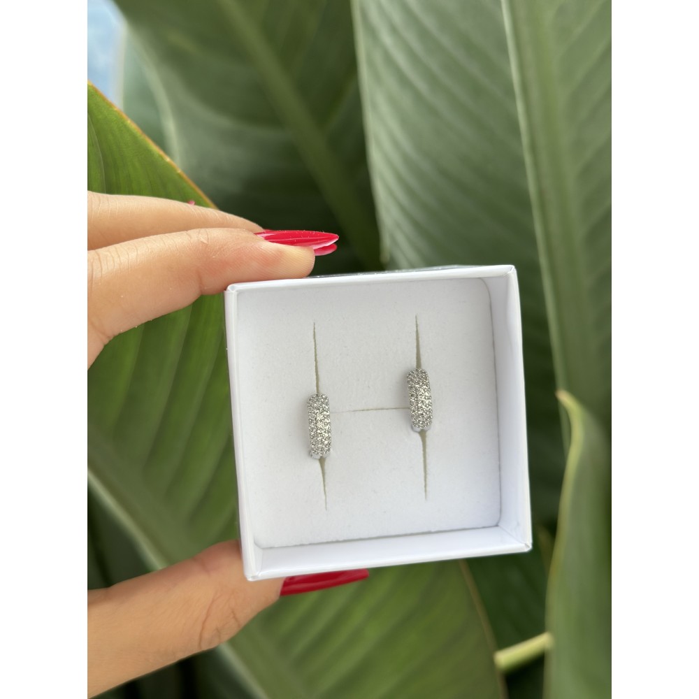 Orecchini Cerchio Pavè