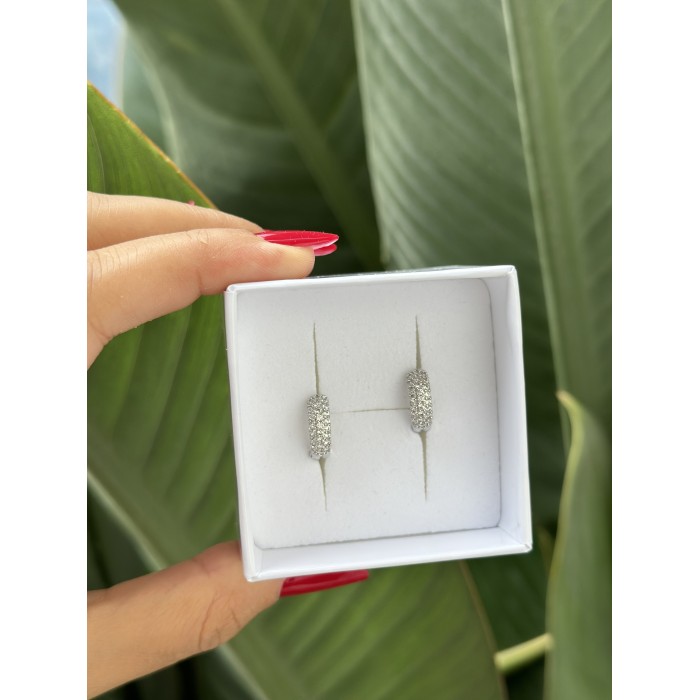 Orecchini Cerchio Pavè