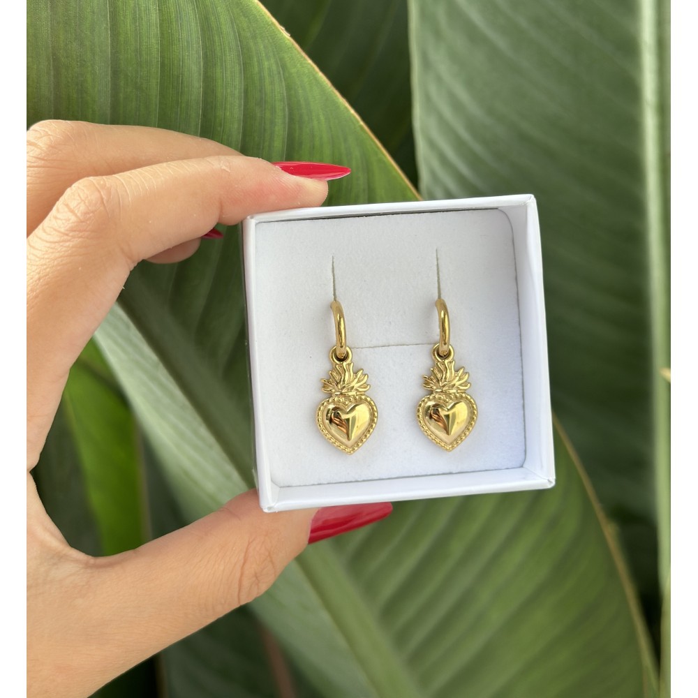 Orecchini Cuore Sacro