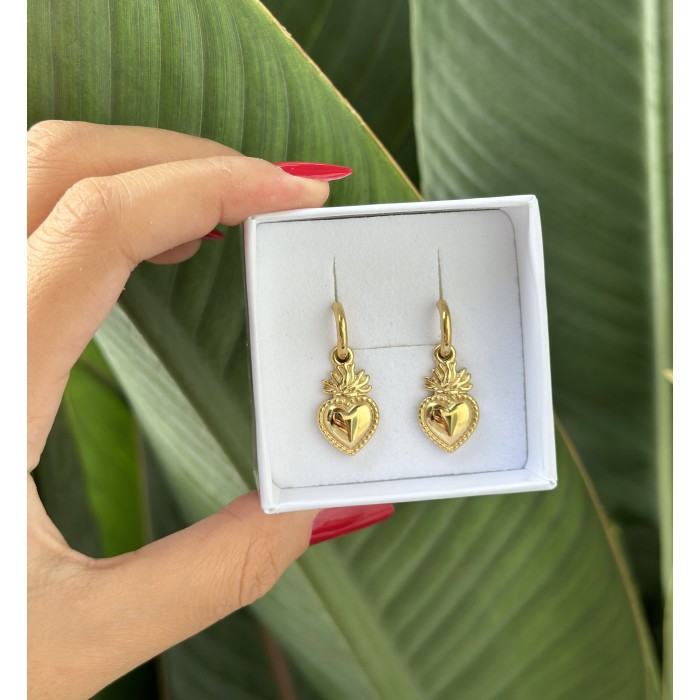 Orecchini Cuore Sacro