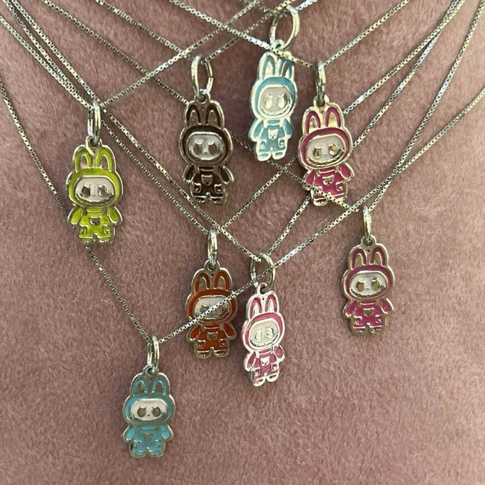 Collana Mostriciattolo in Argento 925 smaltato