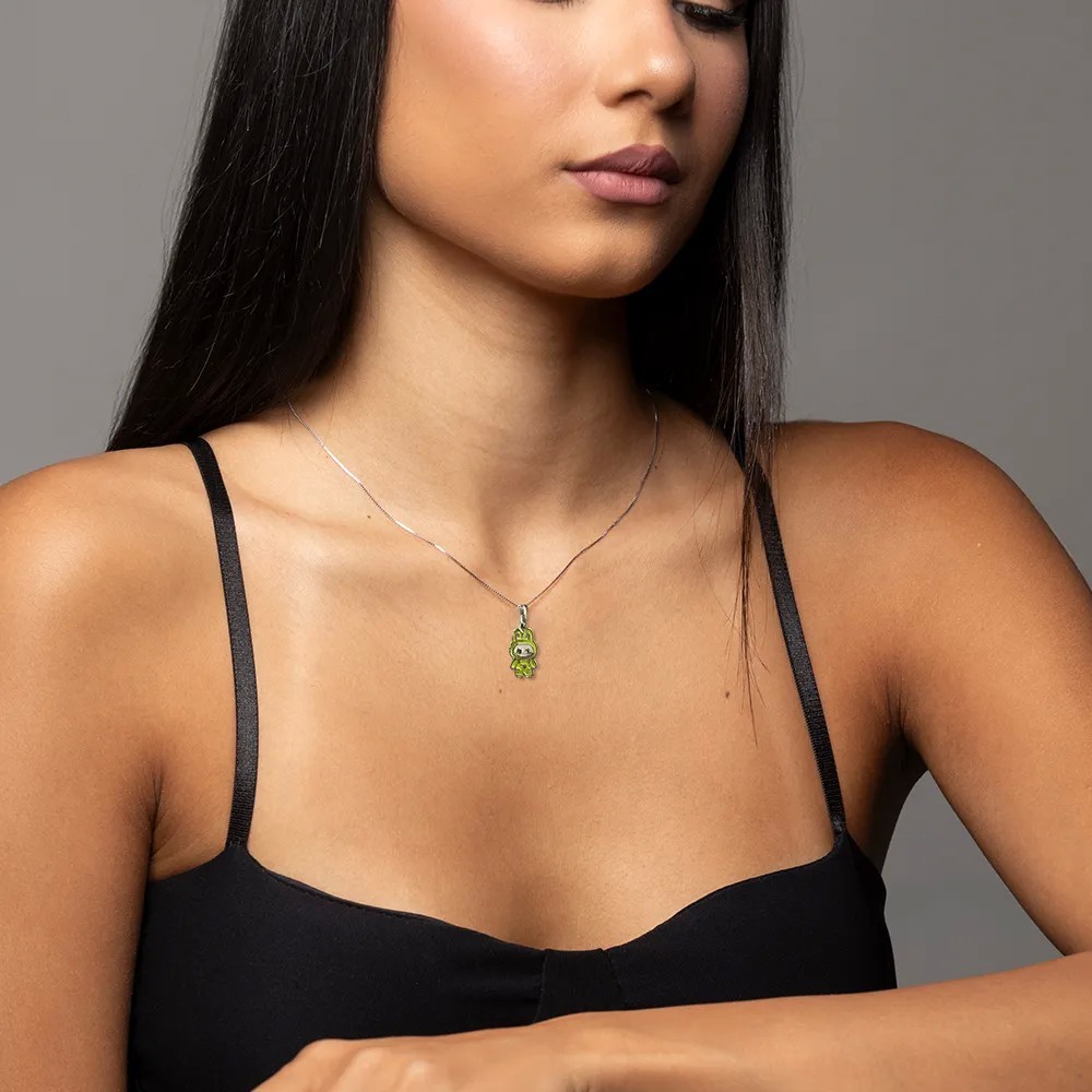 Collana Mostriciattolo in Argento 925 smaltato