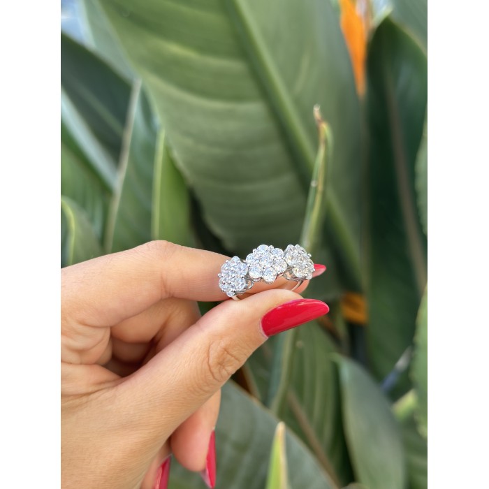 Anello Trilogy Fiore argento 925%