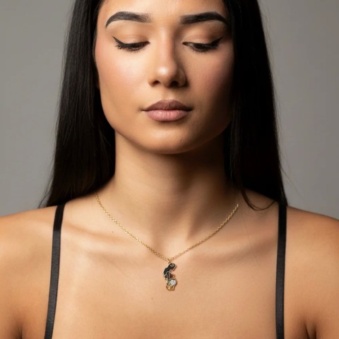 Collana cuore di mamma cuore bianco unisex