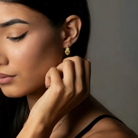 Orecchini Cuore Sacro