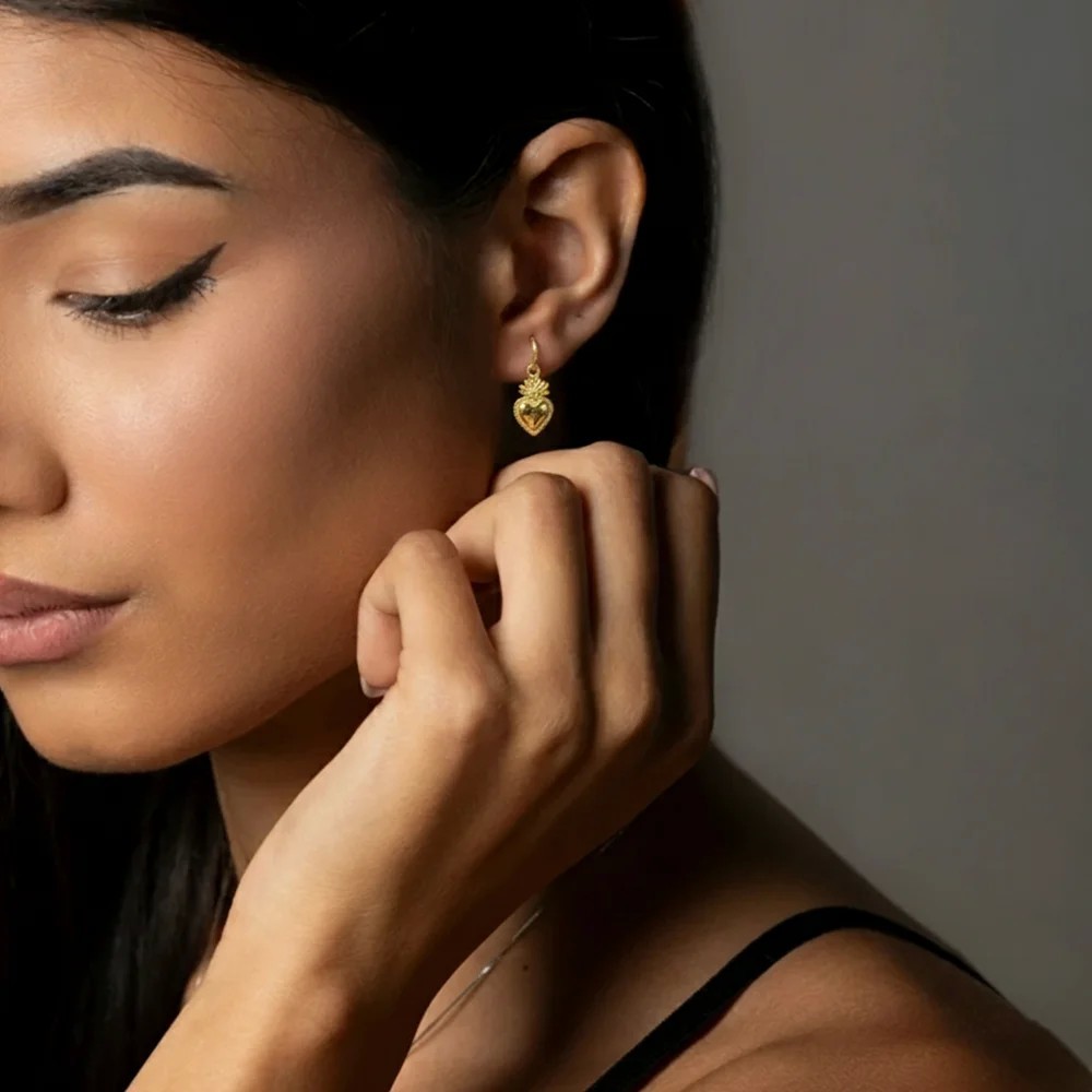 Orecchini Cuore Sacro