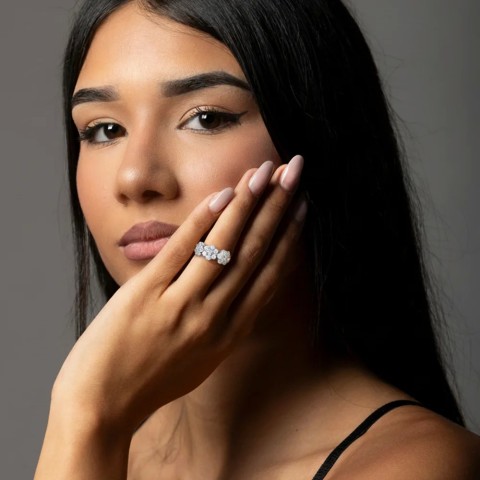 Anello Trilogy Fiore argento 925%