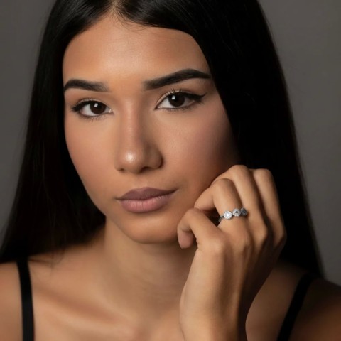 Anello Diana Bicolor Oro e Argento | Doni Preziosi