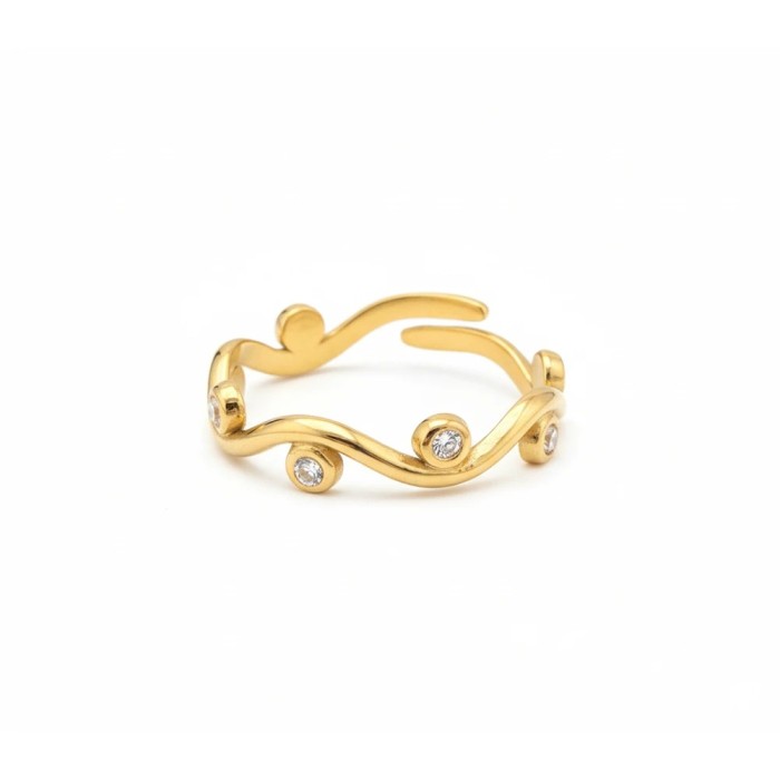 Anello Afrodite in Acciaio Oro o Argento | 9,99€ | Doni Preziosi .