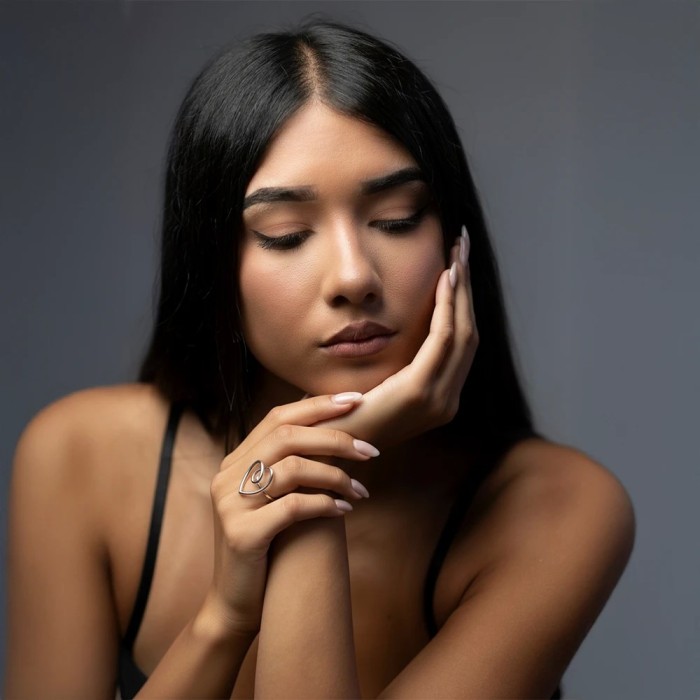 Anello Cuore Cupido in Acciaio Oro o Argento | Doni Preziosi