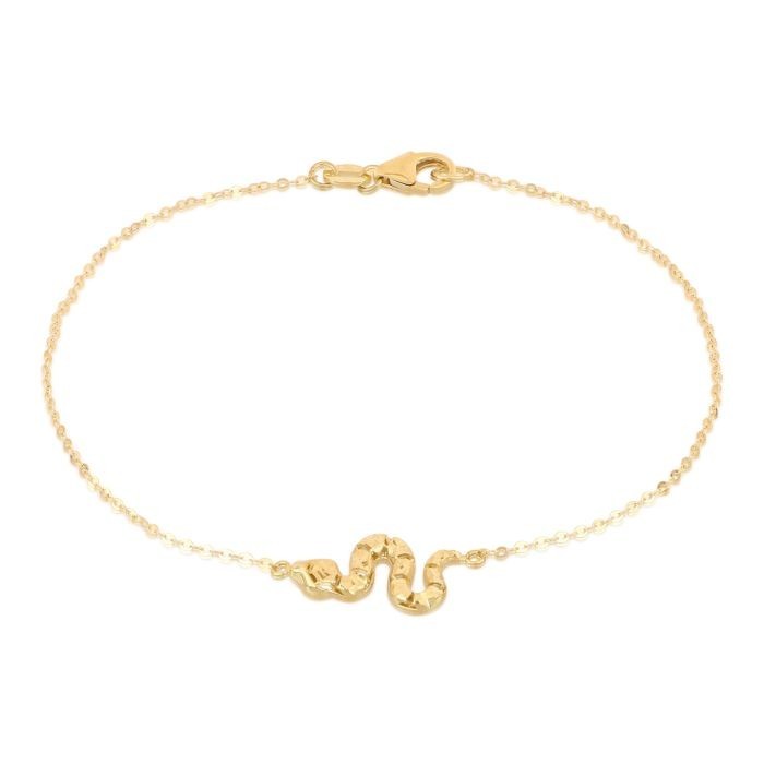Bracciale con serpente in oro giallo 18 carati
