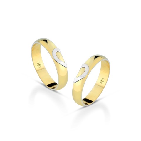 Fedine in argento 925% placcate in oro giallo