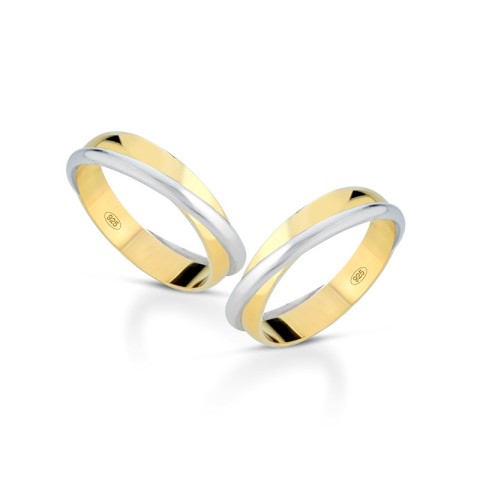 Fedine per sempre in argento 925% placcate in oro giallo