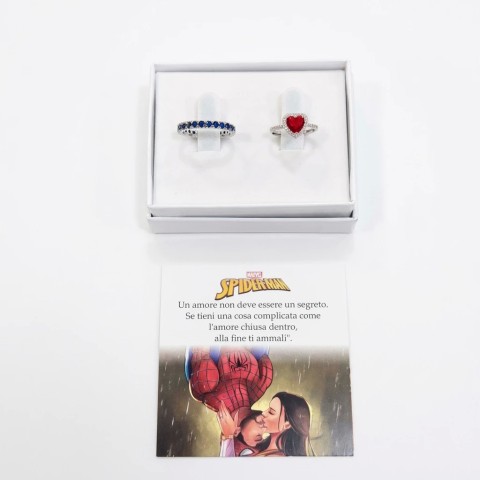 Coppia Anelli Spiderman