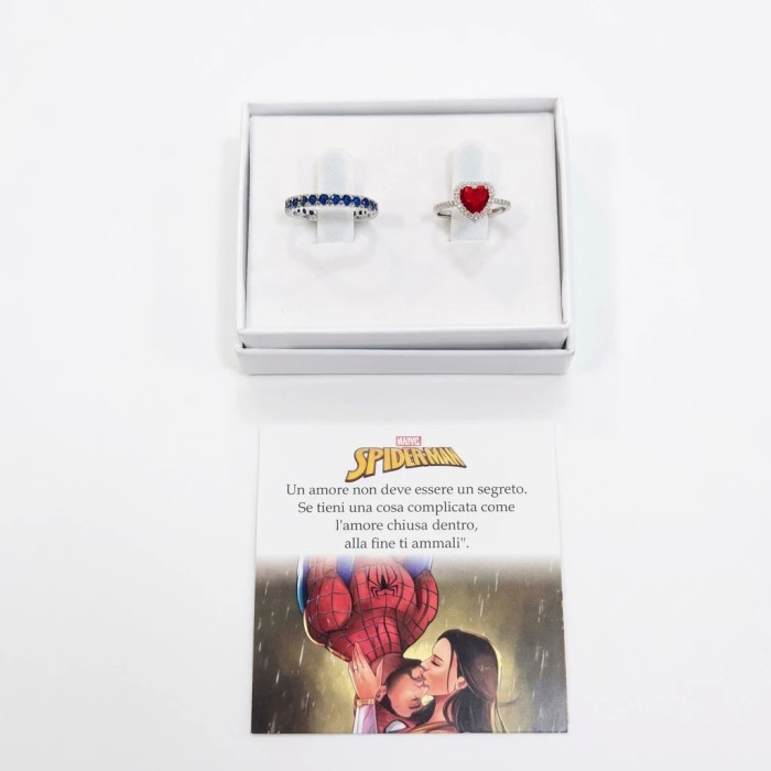 Coppia Anelli Spiderman