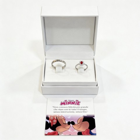Coppia Anelli Minnie e Topolino