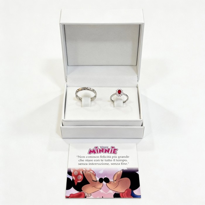 Coppia Anelli Minnie e Topolino
