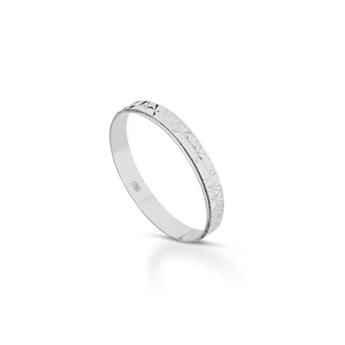 Fedine in oro bianco 18 carati incisioni omaggio