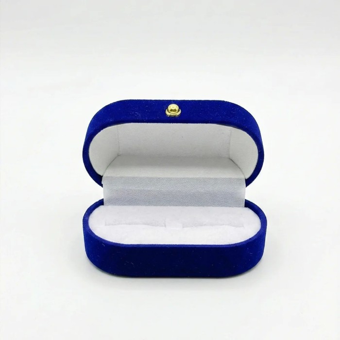 Box Vellutino Bordeaux e Blu – Astuccio Regalo Gioielli