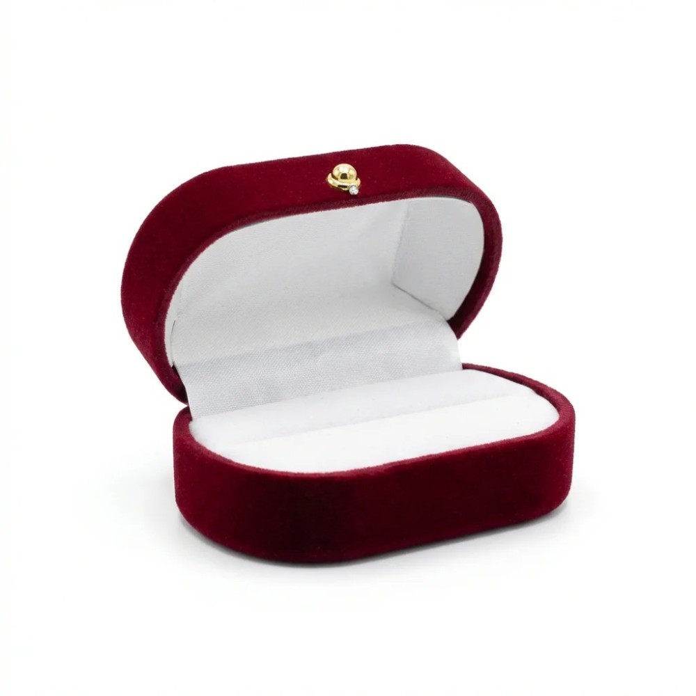 Box Vellutino Bordeaux e Blu – Astuccio Regalo Gioielli