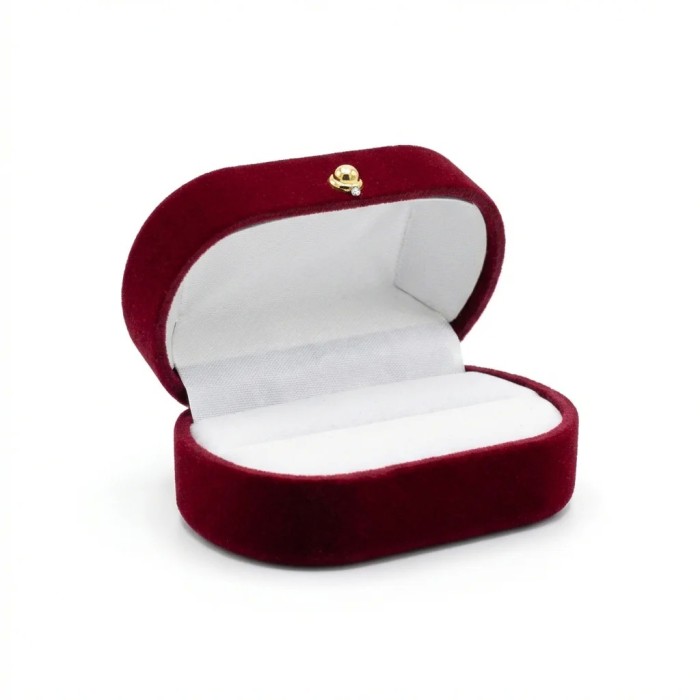 Box Vellutino Bordeaux e Blu – Astuccio Regalo Gioielli