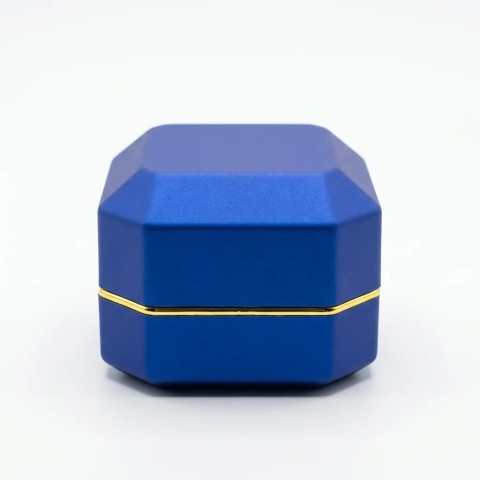 Box Vellutino Blu con LED – Astuccio Regalo Gioielli