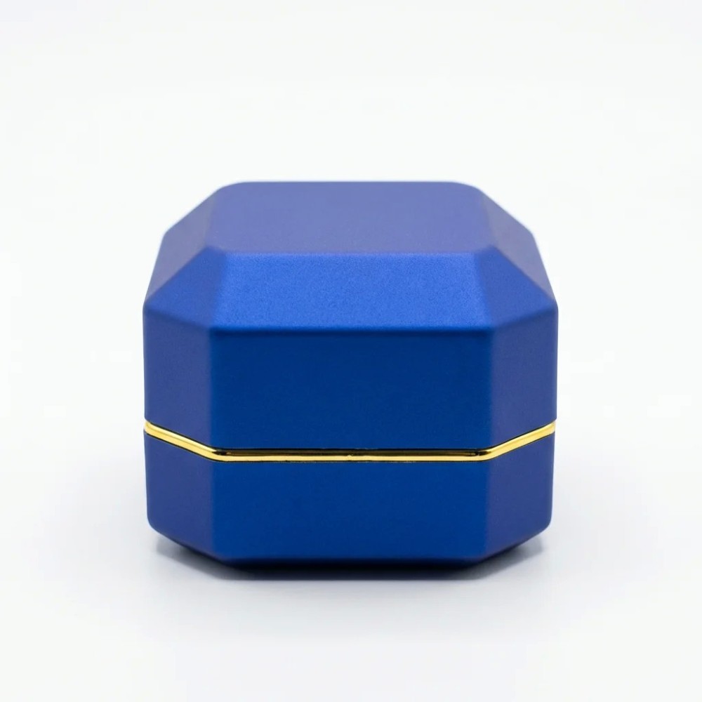 Box Vellutino Blu con LED – Astuccio Regalo Gioielli