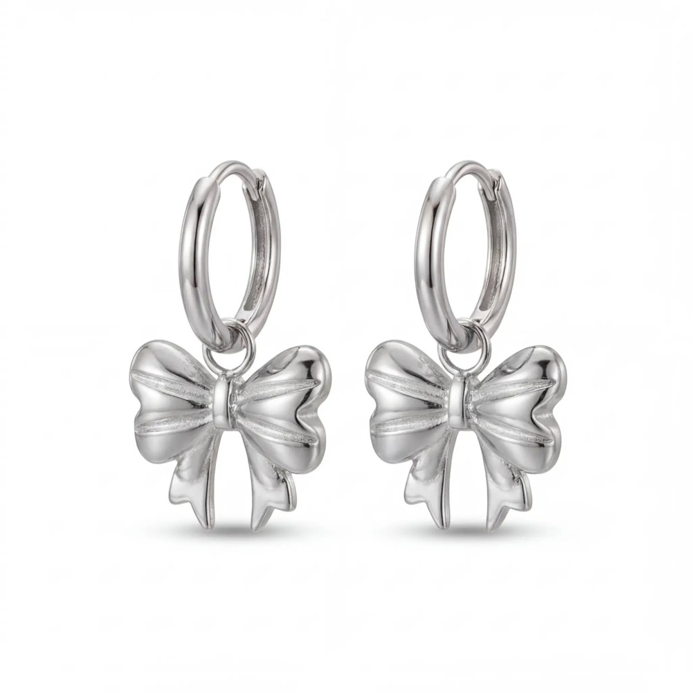 Orecchini Cerchio con Fiocco in Bijoux